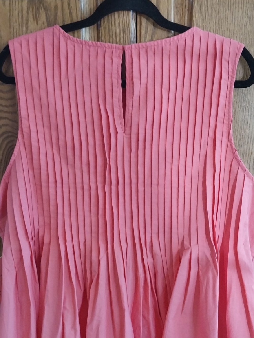 Free Assembly NWT Women's Sleeveless Pleated Mini Dress Size X-Large Pink Melon - Picture 7 of 11